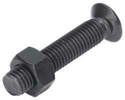 Śruba kpl. płużna dwunoskowa M12x60 mm kl.12.9 Waryński 