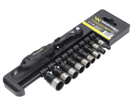 Zestaw 9 nasadek kluczy nasadowych z grzechotką 1/4" Waryński