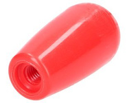 gałka dźwigni wydłużona 52mm, M8 czerwona