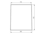 szyba ładowarka teleskopowa Manitou - przednia 212309 (4053)