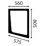 szyba Volvo - boczna tylna prawa VOE15153214