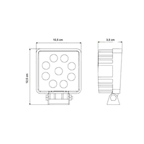 reflektor roboczy, lampa robocza LED 27W 22233938