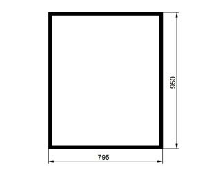 szyba do ładowarki teleskopowej Claas - przednia 03241100 (2395)