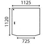 szyba JCB - przednia 827/30246