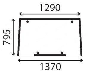 szyba Yanmar - przednia 1-942927