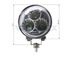 Lampa robocza 3 x LED 82mm 12/24V