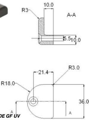 plastikowy przykręcany element do mocowania szyb (5905616709543)