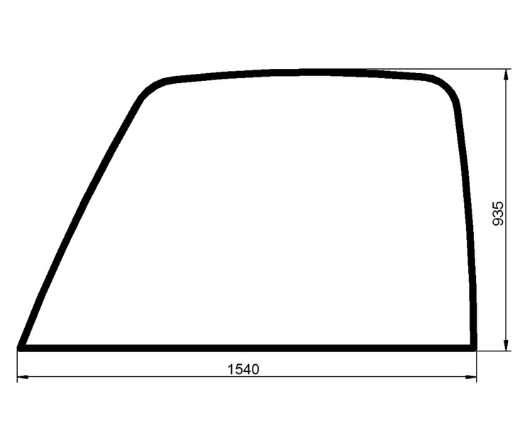 szyba ładowarka teleskopowa JCB - boczna prawa z nadrukiem 827/30500 (4125)