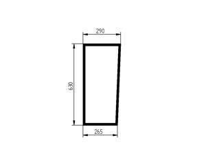 szyba do ciągnika Deutz-Fahr, Lamborghini, Same - przednia dolna lewa 0.015.0338.0 (5354)