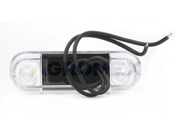 Lampa pozycyjna boczna LED 12 V - 24 V pomarańczowa