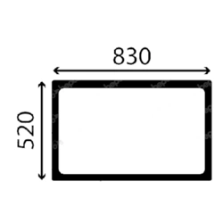 szyba Kubota - tylna RD829-49220 (4919)