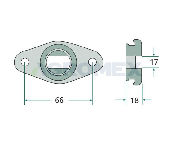 Prowadnica palca bębna John Deere Massey Ferguson Z30752