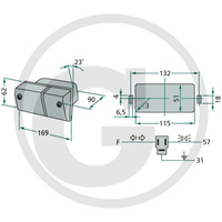 lampa przednia lewa COBO Case, Fiat 400480AA, 4997264, 4999858, 5124109, 5124114, 9958318