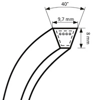 Pas klinowy SPZ-1600 SK Optibelt