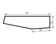 szyba ładowarka teleskopowa JCB - drzwi dolna 827/30471 (4760)