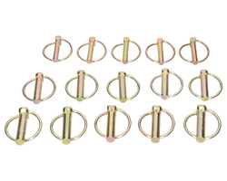 Zestaw zatyczek zawleczka rolnicza 8, 10, 12 mm uniwersalna 15 szt.