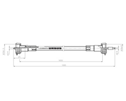 Linka - Licznik MTG L-1655mm/1695mm 40115212. 886603 C-360 ORYGINAŁ URSUS