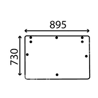szyba Fiat F100 F110 F115 F120 F130 F140 - tylna 5154756 (1399)