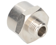 Redukcja pneumatyczna 1/4"Z - 1/2"W mosiądz niklowany