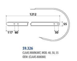 Osłona podbieraka prasa Claas Markant 40 50 55 808088