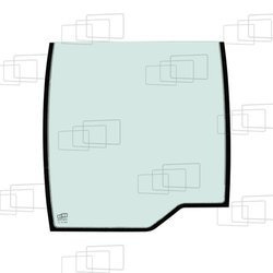 szyba ładowarka Case, New Holland  - przednia (5344)