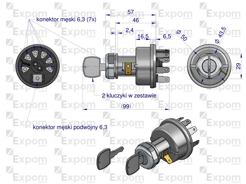 stacyjka John Deere RE45963 Expom