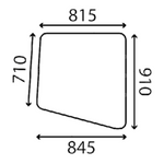 szyba Liebherr - boczna prawa 9742578