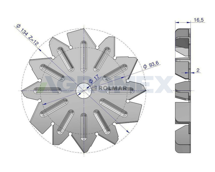 Wentylator alternatora C-330 C-360 EXPOM eu AX230000