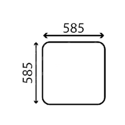 szyba Case - tylna KHN3057 (3103)