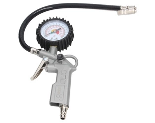 Pistolet do pompowania z dużym manometrem Geko