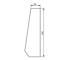 szyba Volvo - przednia boczna 11429056, 11104117 (2222)