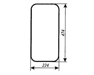 szyba do ciągnika MTZ-82 mała kabina oryginalna - boczna (lewa, prawa) (83)