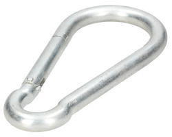 Karabińczyk metalowy klasyczny 13x160 stalowy