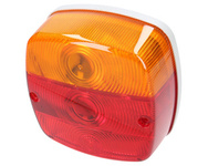 lampa tylna z oświetleniem rejestracji 121x121mm Hella