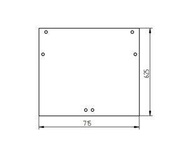 szyba ładowarka teleskopowa Manitou - tylna 197151