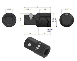 Redukcja 1/2" - 3/4" 25mm Waryński