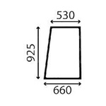 szyba JCB - drzwi górna lewa 827/80372