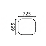 szyba Liebherr - tylna 10802565 (4596)