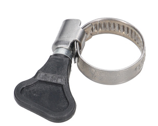 Opaska zaciskowa z pokrętłem 12-22 ślimakowa (obejma W2 - stal nierdzewna) szerkość 9mm TEGER