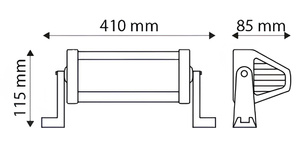 Lampa robocza listwa LED 24 LED 5400 Lm do 150m