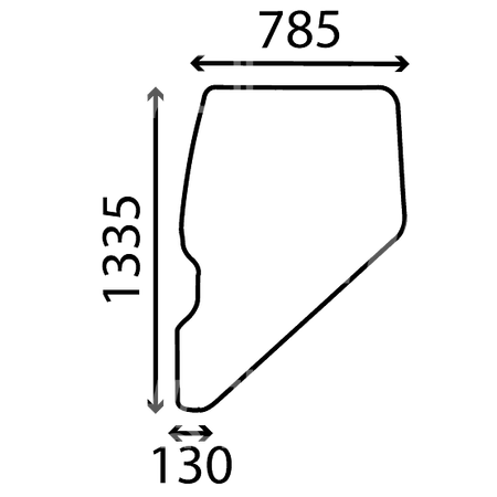 szyba Fiat F100 F110 F115 F120 F130 F140 - drzwi 5154934 (1400)