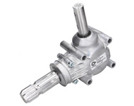 przekładnia do rozsiewacza nawozów Z=15/15 długi wałek aluminiowa