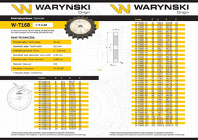 Koło zębate hartowane tarcza 16B-1 (R1 1) Z-40 Waryński 