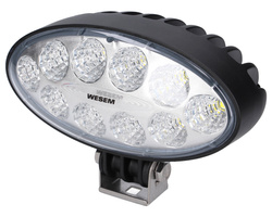 lampa robocza LED reflektor WESEM 40W 4000lm 176x87x86mm światło rozproszone złącze Deutsch DT CRV1B.52304