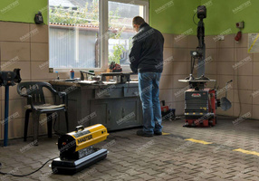 Nagrzewnica olejowa Master 18,5kW Włochy bez odprowadzania spalin z termostatem