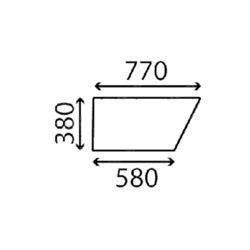 szyba Massey Ferguson - drzwi dolna 3101825M1