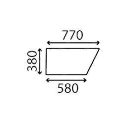 szyba Massey Ferguson - drzwi dolna 3101825M1 (5346)