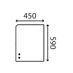 szyba Liebherr - boczna przednia górna lewa przesuwana 10280353