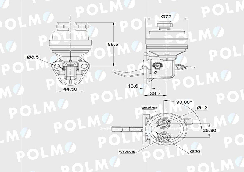 Pompa zasilająca 2723 7.02242.41.0 2723 POLMO