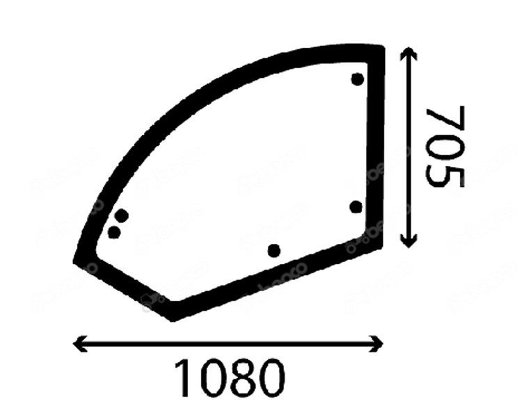 szyba Bobcat, Dieci - drzwi górna 21.182.861 7013852, 21.331.515 (3940)